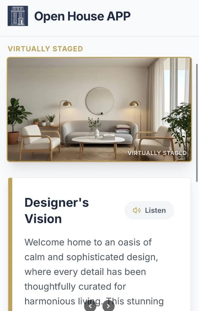 AI virtual staging designer's vision result with Feng Shui layout