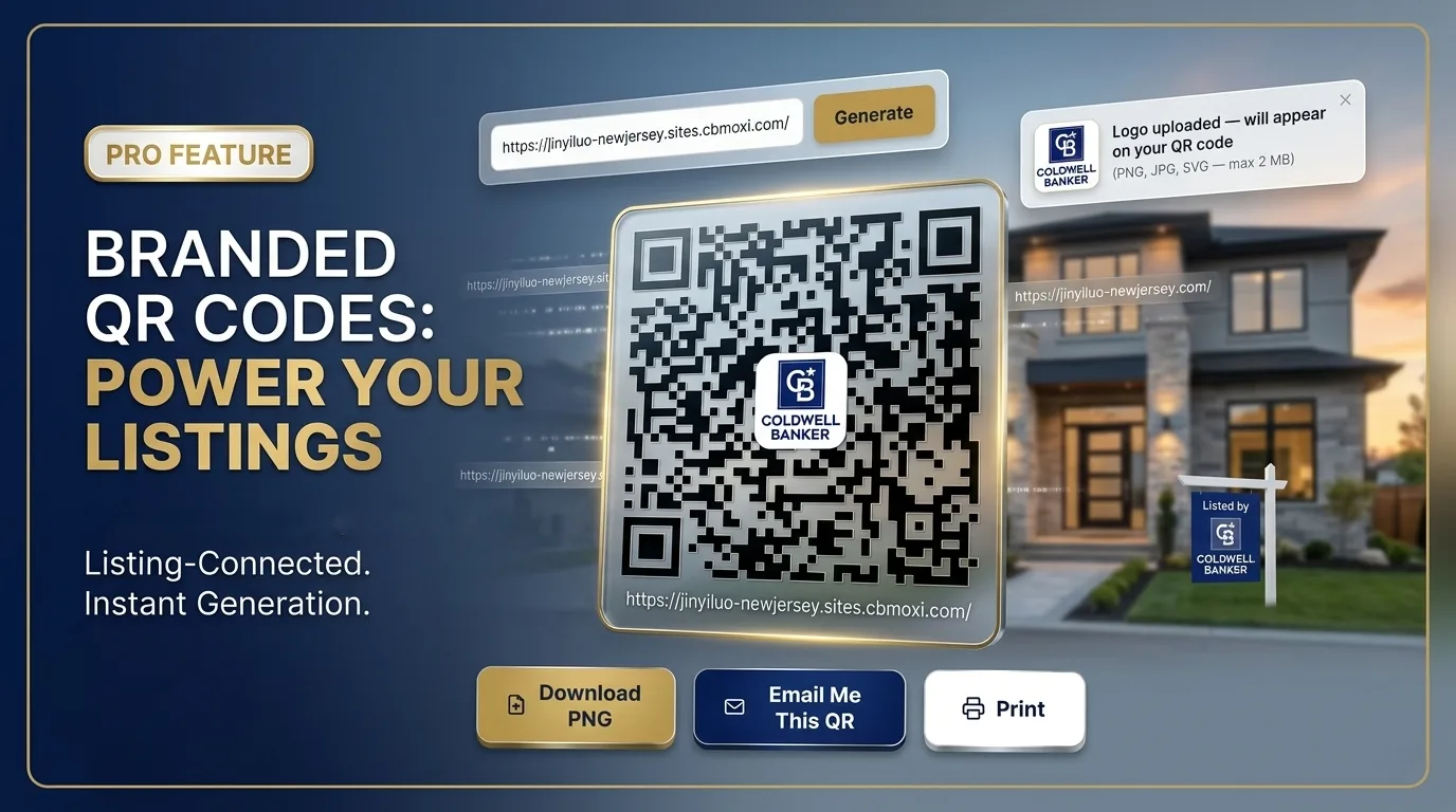Branded QR Codes for Open House Flyers