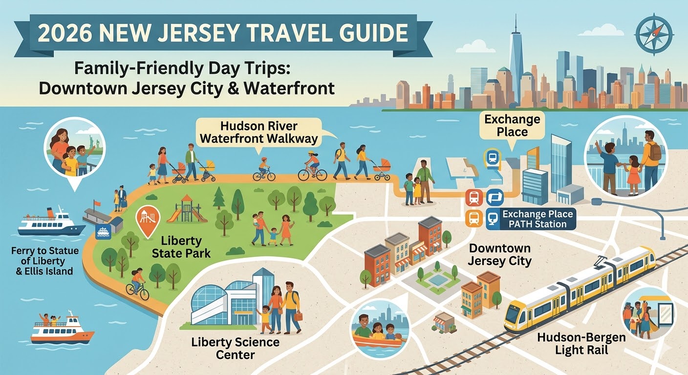 2026 New Jersey Travel Guide: Family-Friendly Day Trips Near Jersey City Waterfront